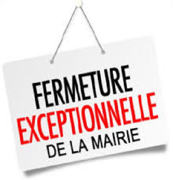 Fermeture de la mairie